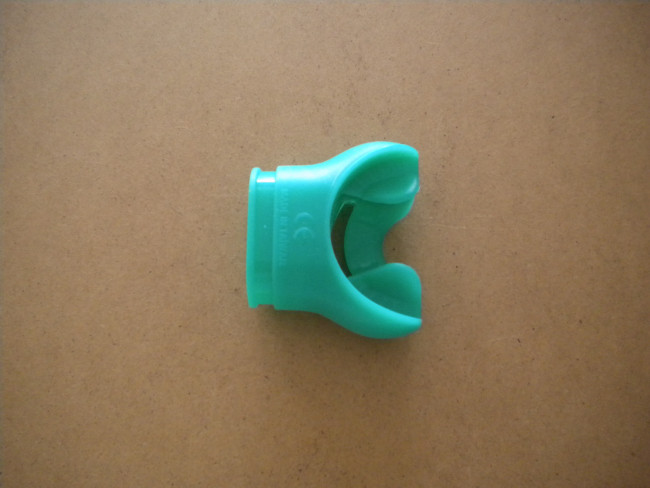 SiliconeToughBiteMouthPieceNitroxGreen