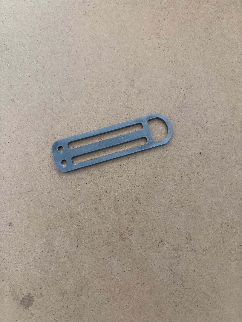 New! Single Mini End Loop w/ 1/8" Bungee Holes & No Teeth "Has 2" inch Slots" - Product Image