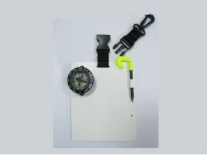 New Size! 7"x 6" Large Quick Release Slate with Compass & Attachment Clip  - Product Image