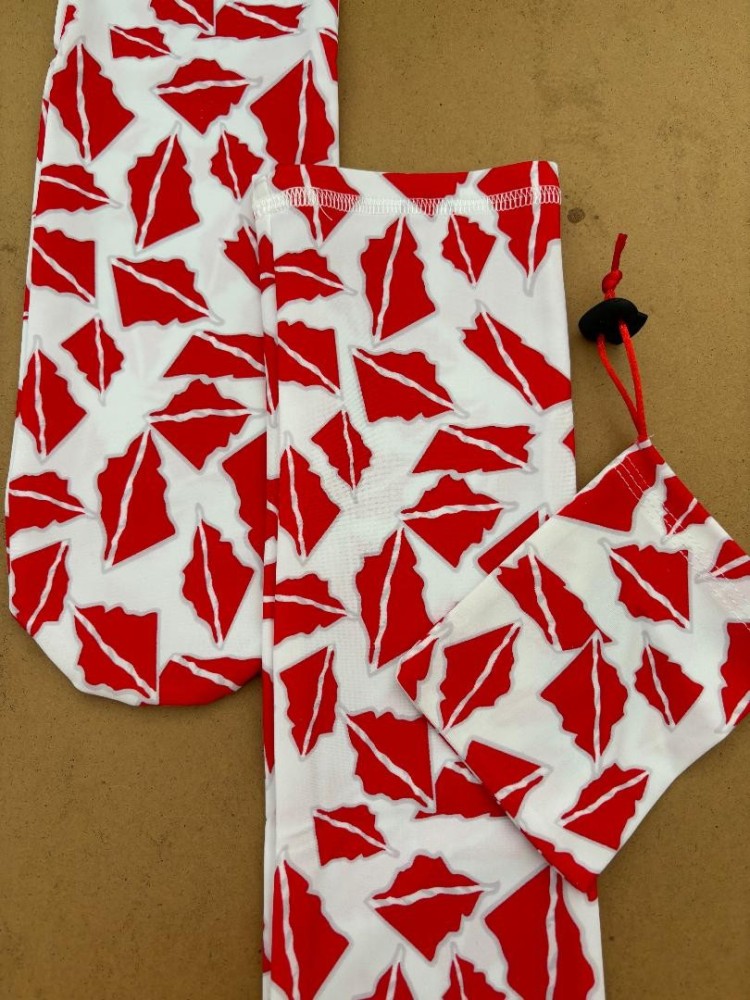 SpandexTubularWatersocksDiveFlagDesign1Pairleft