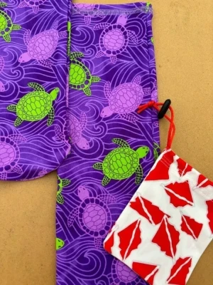 Spandex Tubular Watersocks " Turtles Design" - Product Image