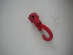 Swiveling Magnetic Clip w/ Stainless Steel Gate " Rocket Red" - Product Image
