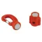 Swiveling Magnetic Clip w/ Stainless Steel Gate " Rocket Red"
