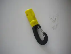 Swiveling Magnetic Clip w/ Stainless Steel Gate " Safety Yellow" - Product Image