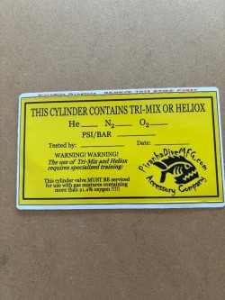 New! Trimix / Heliox Sticker - Product Image