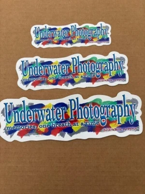 New! Underwater Photography  Stickers 3 piece sticker set "Memories saying! - Product Image
