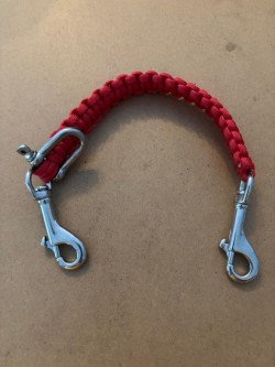 New! Utility Carry Strap w/ Twin Swivel Bolt Snap & U Clip "Para-cord: RED" 