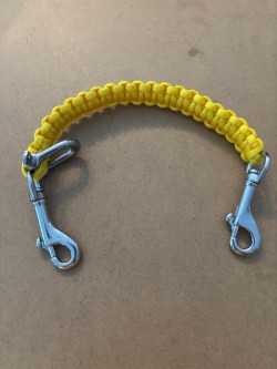 New! Utility Carry Strap w/ Twin Swivel Bolt Snap & U Clip "Para-cord: Bright YELLOW" 