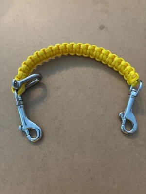 New! Utility Carry Strap w/ Twin Swivel Bolt Snap & U Clip "Para-cord: Bright YELLOW" 