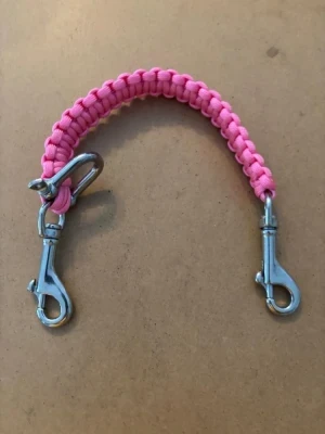 New! Utility Carry Strap w/ Twin Swivel Bolt Snap & U Clip "Para-cord: PINK"  - Product Image
