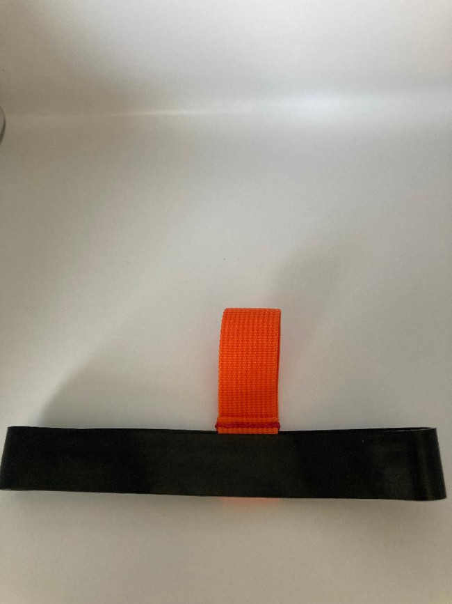EPDMHoseRetainerwOrangeWebbingLoopSMALLSize