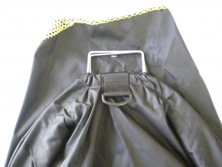 NylonCatchBagBlackYellow1wD-ring24x30InchesLarge