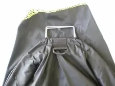 Nylon Catch Bag Black/Yellow #1 w/ D-ring  24x30 Inches Large - Product Image