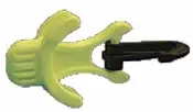 Octopus / Secondary Regulator Mouthpiece Holder  "Neon Yellow" - Product Image