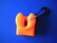 Orange Mouth Piece Cover Flexible Vinyl  "Mouthpiece Type" - Product Image