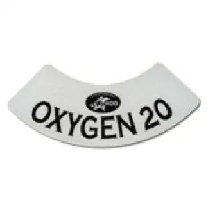 Oxygen 20 Neck Tank Decal