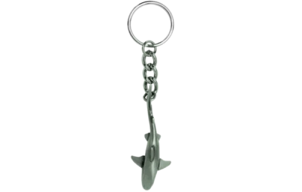 PewterReefSharkKeychain