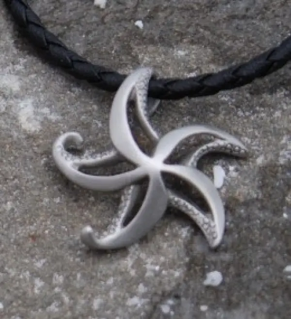 PewterStarfishNecklace