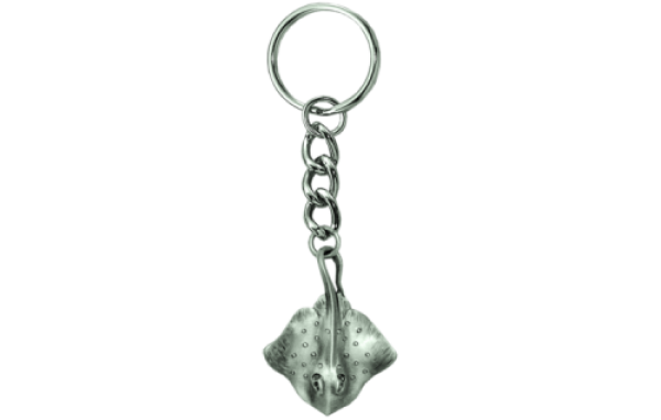 PewterStringrayKeychain