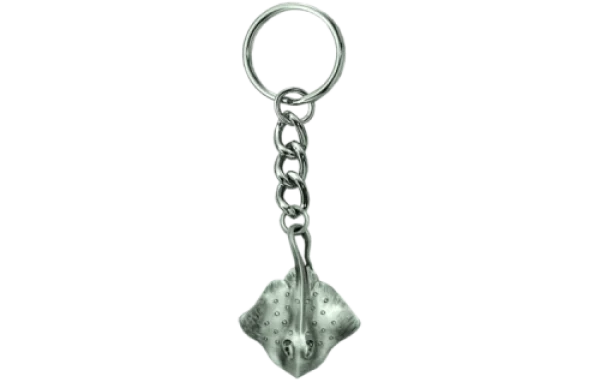 PewterStringrayKeychain