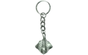 Pewter Stringray Keychain - Product Image