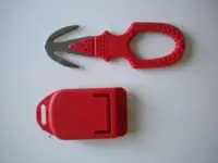 Piranha Hammerhead Dual Blade Line Cutter "RED"  W/ Shealth