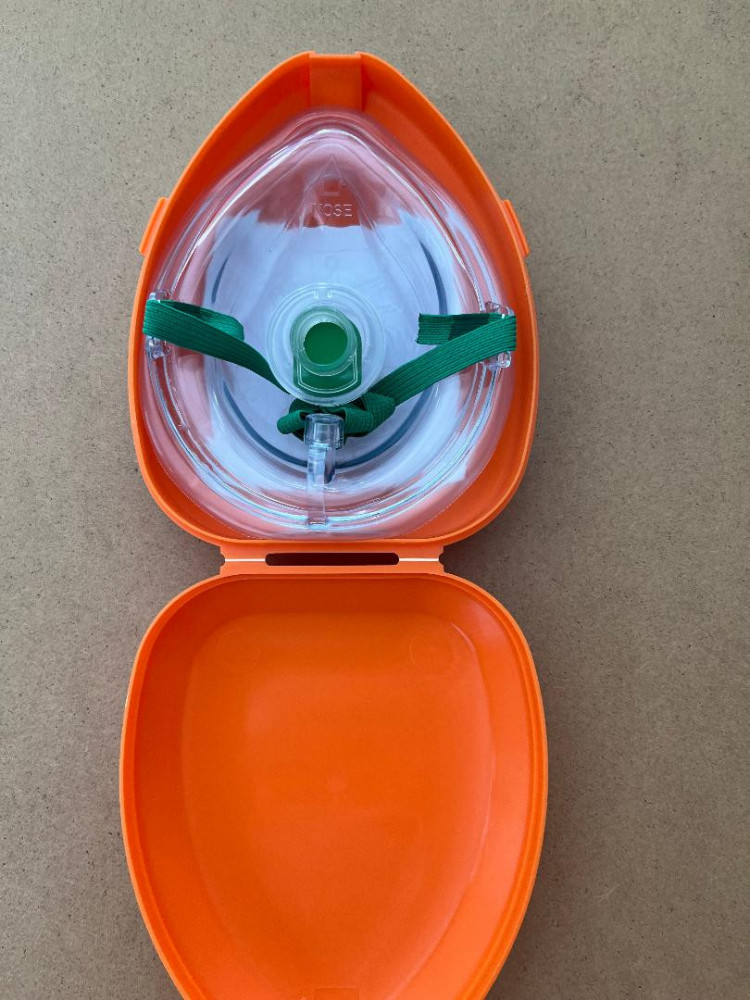 New Color! Pocket CPR Emergency Mask "ORANGE Body" , Piranha Dive Shop