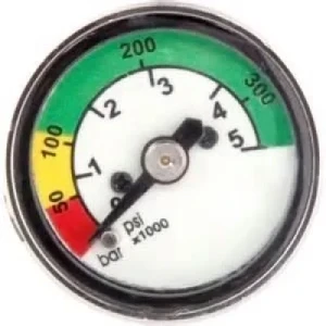 Pony Bottle Gauge  "PSI & Bar" - Product Image