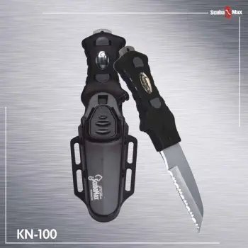 ScallopedTipKnifeBlackPlasticSheath