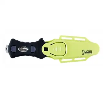 ScallopedTipKnifeYellowPlasticSheath