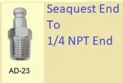 SeaQuest Bc End to 1/4" NPT Thread End - Product Image