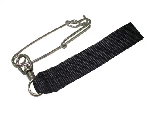 SharkClipwSwivel1inchBLACKWebbing
