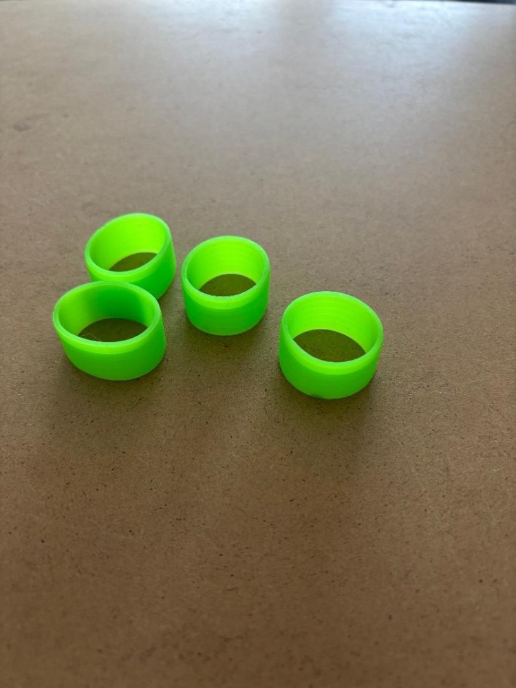 BackinStockSiliconeGripperBands4PackNeonGreenColor