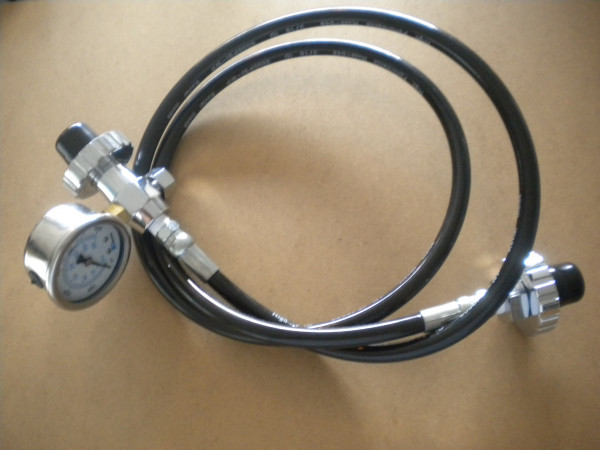 Deluxe Din Cylinder Transfill Hose with large bore hose " Quicker air transfers!" 