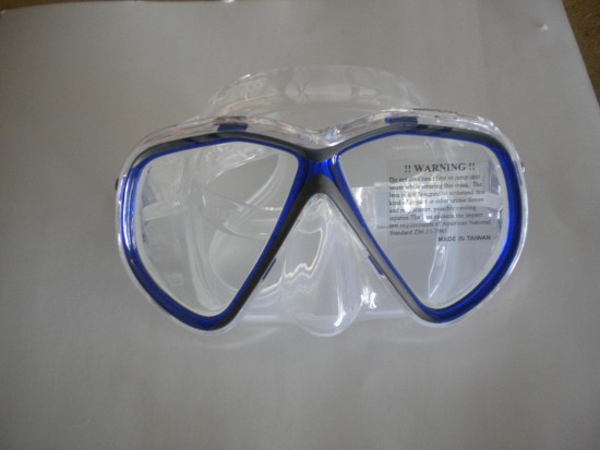 SpiderEyeMaskwHardPlasticCaseBlueTrimClearSkirt1Only