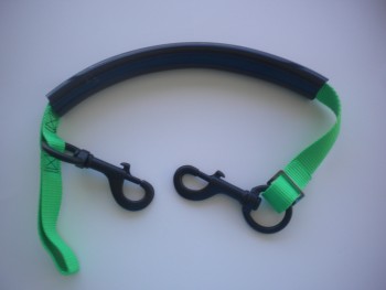 TecStageStrapGreenWebbingwBLACKHardware