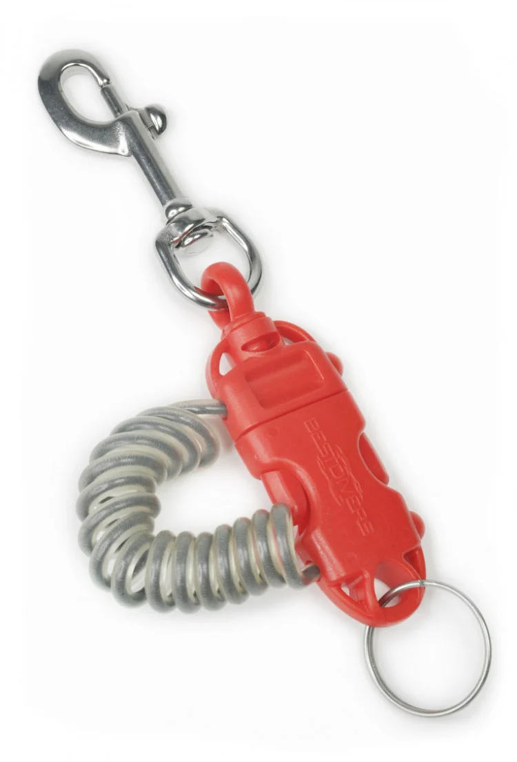 ToughCoilSSSwivelBoltSnapLanyardwSplitRingRedBody1Only