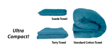 UltraCompactKhakiMicrofiberTowelOctopusDesign