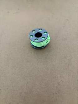 Ultra Mini Jumper Finger Spool "Grey Body" Neon Yellow Line