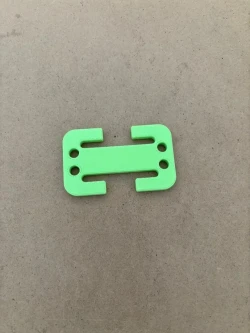 Universal Slip On Webbing Tri-Glide / Weight Plate "Apple Green"  Includes 4 feet of 3/16" Color Bungee