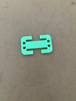 Universal Slip On Webbing Tri-Glide / Weight Plate "GREEN Glow in the Dark"  Includes 4 feet of 3/16" Color Bungee