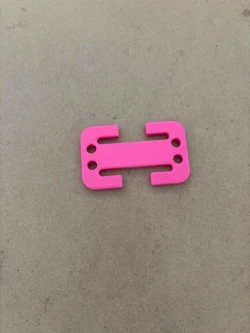 Universal Slip On Webbing Tri-Glide / Weight Plate "Pink"  Includes 4 feet of 3/16" Color Bungee