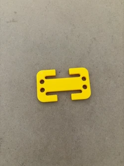Universal Slip On Webbing Tri-Glide / Weight Plate "Safety Yellow"  Includes 4 feet of 3/16" Color Bungee