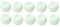 WHITE 1/4"  Toggle Ball "10 Piece Pack"