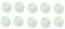 WHITE 3/16" / 5/32" Toggle Ball "Package of 10 Balls"