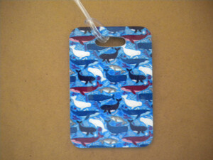 Whale Luggage Tag   "One Tag Price" - Product Image
