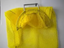 Wired Handle Mesh Bag  Medium      YELLOW Mesh No D-Ring - Product Image