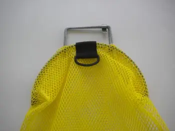 WiredHandleMeshBagMediumYELLOWMeshwPlasticD-Ring