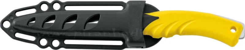 Piranha Torpedo SS Spear Fishing Knife "Black Handle / Black Sheath" - Product Image