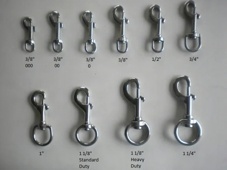 1 1/4" Swivel Bolt Snap Brass #6B - Product Image